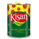 Kisan Sunflower Cooking Oil 2.5 - 10 Liter Tin